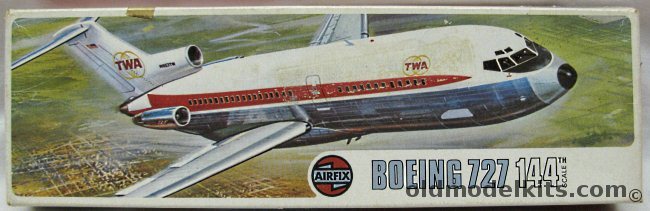 Airfix 1/144 Boeing 727-100 TWA, 03173-6 plastic model kit